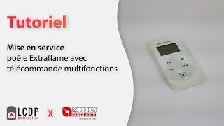 Mise en service  poêle Extraflame avec télécommande multifonctions [upl. by Dalila]