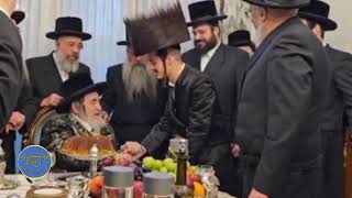 Viznitz Rebbe At A Shtreimel Leigen  Adar I 5784 [upl. by Eben131]