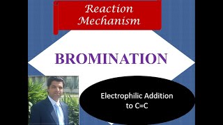 Bromination of alkenes with subtitles  Electrophilic addition to alkenes  Reaction Mechanism [upl. by Melodee]