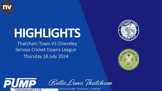 Thatcham Town vs Chieveley SCDL T20 Highlights [upl. by Elag]