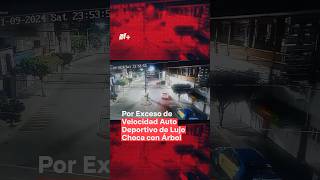 Por exceso de velocidad auto deportivo de lujo choca contra árbol en Puebla  N shorts [upl. by Irehj845]