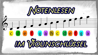 Notenlesen im Violinschlüssel [upl. by Silrac]