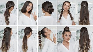 10 EASY HEATLESS BACK TO SCHOOL HAIRSTYLES [upl. by Strickland688]