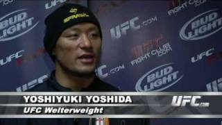 Koscheck vs Yoshida UFC Fights for the Troops preevent interview [upl. by Ettenrahc592]