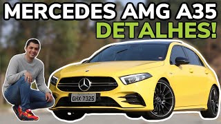 MERCEDES AMG A35 2020 EM DETALHES  Falando de Carro [upl. by Nimajneb]