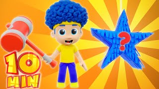 Colorful Pinatas with Surprise Toys  MORE D Billions Kids Songs [upl. by Wampler]