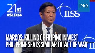 Marcos Killing of Filipino in West Philippine Sea is similar to act of war [upl. by Derfniw]