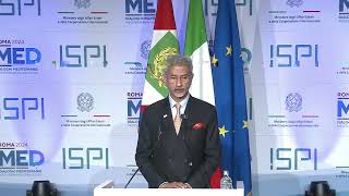 EAM’s remarks at the Rome Mediterranean Dialogues 2024 November 25 2024 [upl. by Winchell467]