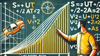 firstSecond amp Third Equations of Motion Derivation Graphical Method Explained  Class 912 Physics [upl. by Dimond]