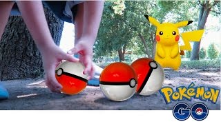 POKEMON GO IN REAL LIFE HOW TO CATCH PIKACHU IN POKEMON GO [upl. by Redienhcs]