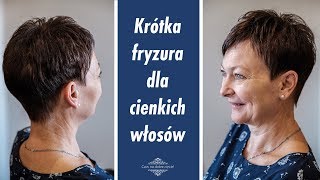 Krótka fryzura dla cienkich włosówShort haircuts for woman over 50 [upl. by Jezrdna559]