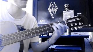 The Bannered Mare  Skyrim CLASSIC GUITAR COVER [upl. by Ertnod]