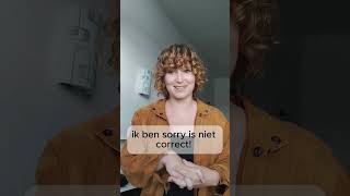 Het spijt me To say sorry in DUTCH  Easy dutch [upl. by Sutsugua22]