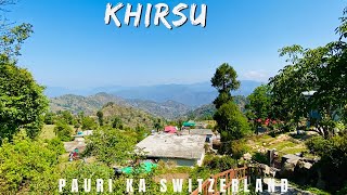 KHIRSU  Village Life  Homestay  Pauri Garhwal pahad uttarakhand uttarakhandtourism travel [upl. by Ayrad]