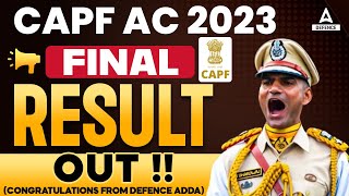 CAPF AC 2023 Final Result  UPSC CAPF AC Result 2023 Congratulations from Defence Adda [upl. by Anileva]