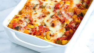 Easy Vegetable Lasagna Recipe  How to Make Fresh Vegetable Lasagna [upl. by Magan]