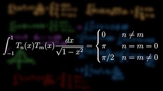 Chebyshev Polynomial Orthogonality [upl. by Bega]