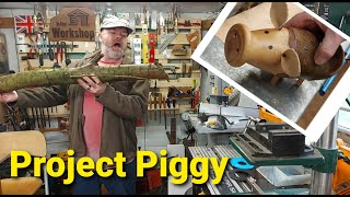 Making A Wooden Pig  Simple Woodturning Project [upl. by Vena]