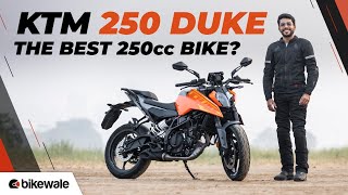 New KTM 250 Duke Review  The Most Versatile Duke  BikeWale [upl. by Arrol857]