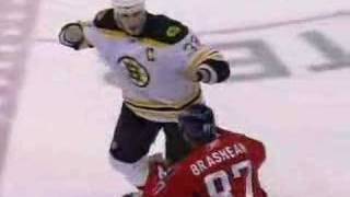 Zdeno Chara vs Donald Brashear 03032008 [upl. by Egoreg468]