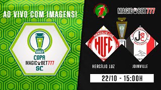 HERCÍLIO LUZ x JOINVILLE  AO VIVO COM IMAGENS  COPA MAGICBET777 SC 2023 [upl. by Jemina]