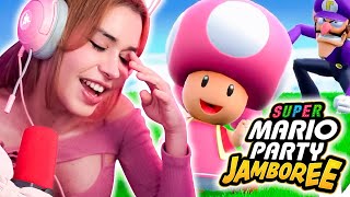 CRYSTAL MOLLY JUEGA MARIO PARTY JAMBOREE 😂😂 [upl. by Abby]