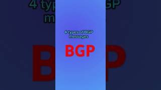 BGP message  BGP packets  4 types of BGP message shorts network bgp [upl. by Anselme]