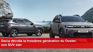 Dacia dévoile la troisième génération du Duster son SUV star [upl. by Morven]