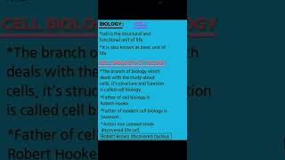 part1 CYTOLOGY biology first video biology cytologycellroberthookerohhh [upl. by Ettevets]