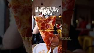 Must try Brooklyn style pizza in LA losangeles hungryinla pizza [upl. by Eiramalegna]