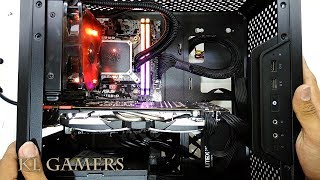 intel Core i7 6700K ASUS H110MD CORSAIR 3200 RGB RAM Liquid Cooler Master Q300L GTX970 Gaming Rig [upl. by Zeba348]