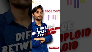 What is the difference between haploid and diploid in biology k2institute shorts  Fanesh sir [upl. by Tnomyar830]