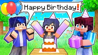 Its Aphmaus BIRTHDAY In Minecraft [upl. by Eglantine130]