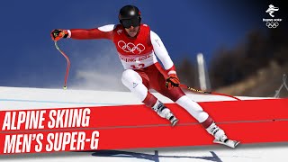 Alpine Skiing Mens SuperG  Full Replay  Beijing2022 [upl. by Rab]