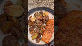 Let’s make pan seared salmon and roasted potatoes🥔 [upl. by Rap]