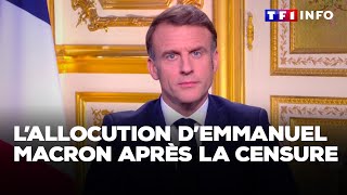 Allocution dEmmanuel Macron après la censure du gouvernement Barnier｜TF1 INFO [upl. by Oaoj]