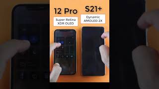 Super Retina XDR OLED vs Dynamic Amoled 2X 120hz Shorts [upl. by Wolenik]