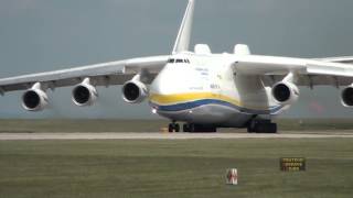 Antonov 225 Mriya Departs Manchester Airport 26th June 2013 [upl. by Demitria]