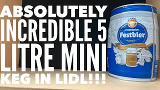 Lidl Perlenbacher Festbier 5 Litre Mini Keg Review  Fantastic Mini Keg In Lidl [upl. by Wheelwright547]