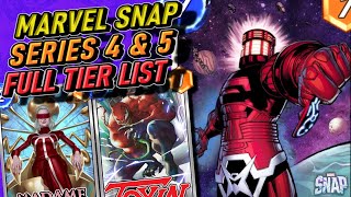 Marvel Snap  The Ultimate Series 4 and 5 Tier List  My First Steram [upl. by Brenner]