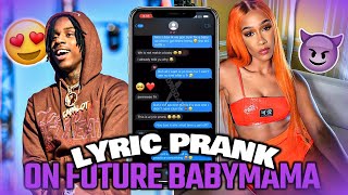 Polo G  Martin amp Gina LYRIC PRANK ON FUTURE BABYMAMA 👀😍 [upl. by Justen162]