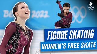 Figure Skating  Womens Free Skating  Full Replay  Beijing2022 [upl. by Delphinia]