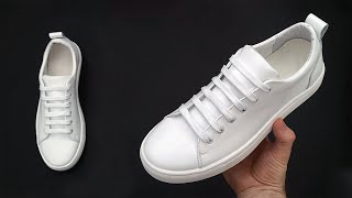 HOW TO BAR LACE YOUR SHOES  SNEAKERS Bar Lacing Styles [upl. by Llenrag]