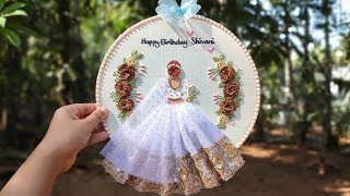 Birthday Embroidery Hoop Art Complete step by step tutorial for beginners Free Pattern❤️ Gossamer [upl. by Atworth]