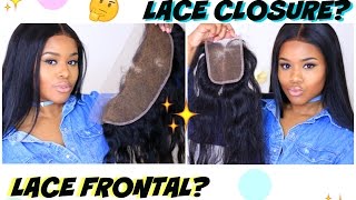 Lace CLOSURE vs Lace FRONTAL Which is BEST for YOU Beginner Friendly [upl. by Durstin]