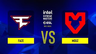 FaZe vs MOUZ  IEM Rio 2024  Group A [upl. by Tdnerb403]