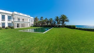 Magnificent Beachfront Mansion west of Marbella [upl. by Annaihr]