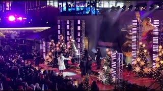 Kelly Clarkson Rockefeller Center Christmas Tree Lighting Rehearsals NYC 2023 [upl. by Datnow]