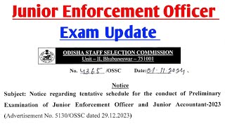 OSSC Junior Enforcement Officer Exam DateOSSC JEO Exam DateJEO Official Exam Date [upl. by Adnoyek]