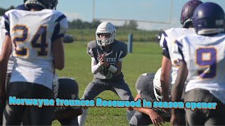 MIDDLE SCHOOL FOOTBALL Norwayne opens season with a trouncing of Rosewood [upl. by Ennaimaj]